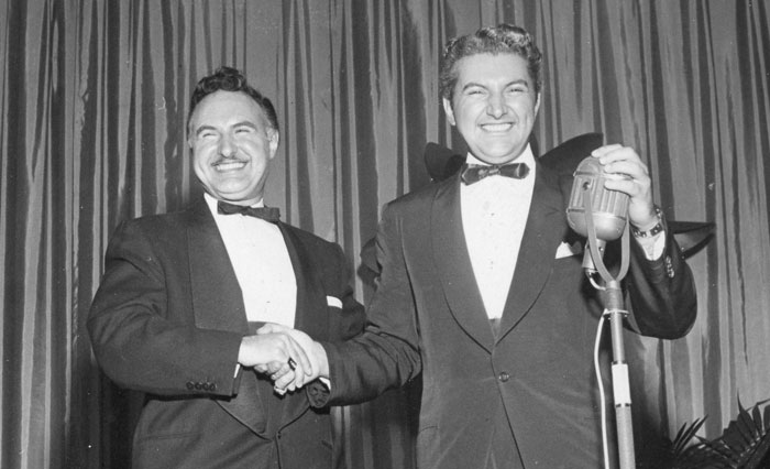 Scanned Photos: Liberace and George at the LA Press Club Show&nbsp;(1954)